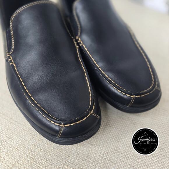 Cole Haan Men's Black Lewiston Venetian Leather Loafers Size 10W - Picture 6 of 14